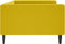 vidaXL - Slaapbank - 100x200 - cm - fluweel - geel