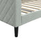 vidaXL - Slaapbank - 100x200 - cm - fluweel - lichtgrijs