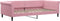 vidaXL - Slaapbank - 100x200 - cm - fluweel - roze