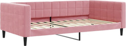 vidaXL - Slaapbank - 100x200 - cm - fluweel - roze