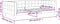 vidaXL - Slaapbank - 100x200 - cm - fluweel - roze
