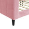 vidaXL - Slaapbank - 100x200 - cm - fluweel - roze