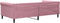 vidaXL - Slaapbank - 100x200 - cm - fluweel - roze