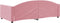 vidaXL - Slaapbank - 100x200 - cm - fluweel - roze