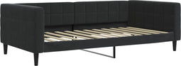 vidaXL - Slaapbank - 100x200 - cm - fluweel - zwart