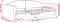 vidaXL - Slaapbank - 100x200 - cm - fluweel - zwart