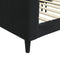 vidaXL - Slaapbank - 100x200 - cm - fluweel - zwart