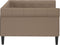 vidaXL - Slaapbank - 100x200 - cm - kunstleer - cappuccinokleurig