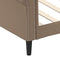 vidaXL - Slaapbank - 100x200 - cm - kunstleer - cappuccinokleurig