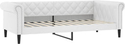 vidaXL - Slaapbank - 100x200 - cm - kunstleer - wit