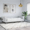 vidaXL - Slaapbank - 100x200 - cm - kunstleer - wit