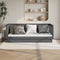 vidaXL - Slaapbank - 100x200 - cm - massief - grenenhout - grijs