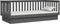 vidaXL - Slaapbank - 100x200 - cm - massief - grenenhout - grijs