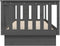 vidaXL - Slaapbank - 100x200 - cm - massief - grenenhout - grijs