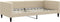 vidaXL - Slaapbank - 100x200 - cm - stof - crèmekleurig