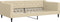 vidaXL - Slaapbank - 100x200 - cm - stof - crèmekleurig