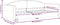 vidaXL - Slaapbank - 100x200 - cm - stof - crèmekleurig