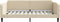 vidaXL - Slaapbank - 100x200 - cm - stof - crèmekleurig