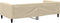 vidaXL - Slaapbank - 100x200 - cm - stof - crèmekleurig