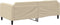 vidaXL - Slaapbank - 100x200 - cm - stof - crèmekleurig