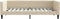 vidaXL - Slaapbank - 100x200 - cm - stof - crèmekleurig