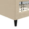 vidaXL - Slaapbank - 100x200 - cm - stof - crèmekleurig