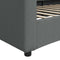vidaXL - Slaapbank - 100x200 - cm - stof - donkergrijs