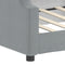 vidaXL - Slaapbank - 100x200 - cm - stof - lichtgrijs