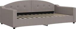 vidaXL - Slaapbank - 100x200 - cm - stof - taupe