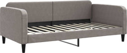 vidaXL - Slaapbank - 100x200 - cm - stof - taupe