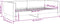 vidaXL - Slaapbank - 100x200 - cm - stof - taupe