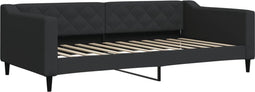vidaXL - Slaapbank - 100x200 - cm - stof - zwart