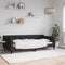 vidaXL - Slaapbank - 100x200 - cm - stof - zwart