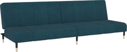 vidaXL - Slaapbank - 2-zits - fluweel - blauw