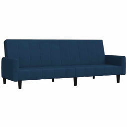 vidaXL - Slaapbank - 2-zits - fluweel - blauw