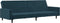 vidaXL - Slaapbank - 2-zits - fluweel - blauw