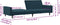 vidaXL - Slaapbank - 2-zits - fluweel - blauw