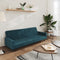vidaXL - Slaapbank - 2-zits - fluweel - blauw