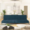 vidaXL - Slaapbank - 2-zits - fluweel - blauw