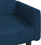 vidaXL - Slaapbank - 2-zits - fluweel - blauw