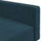 vidaXL - Slaapbank - 2-zits - fluweel - blauw