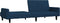 vidaXL - Slaapbank - 2-zits - fluweel - blauw
