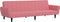vidaXL - Slaapbank - 2-zits - fluweel - roze