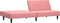 vidaXL - Slaapbank - 2-zits - fluweel - roze