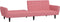 vidaXL - Slaapbank - 2-zits - fluweel - roze