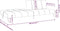 vidaXL - Slaapbank - 2-zits - fluweel - roze