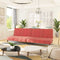 vidaXL - Slaapbank - 2-zits - fluweel - roze