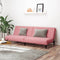 vidaXL - Slaapbank - 2-zits - fluweel - roze
