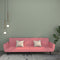 vidaXL - Slaapbank - 2-zits - fluweel - roze