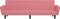 vidaXL - Slaapbank - 2-zits - fluweel - roze